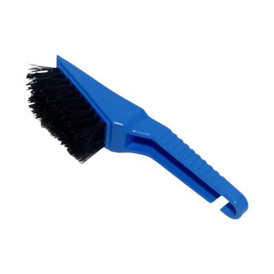 Short-handled scrubbing floor brush