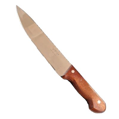8" Wooden Handle Kitchen Knife
