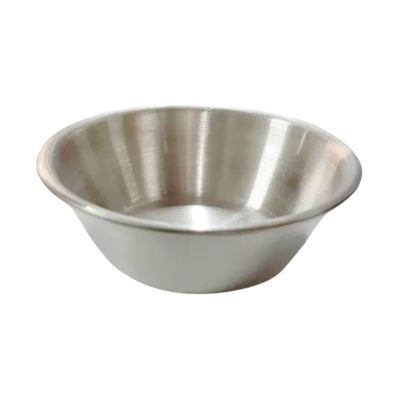Small stainless steel sauce dish