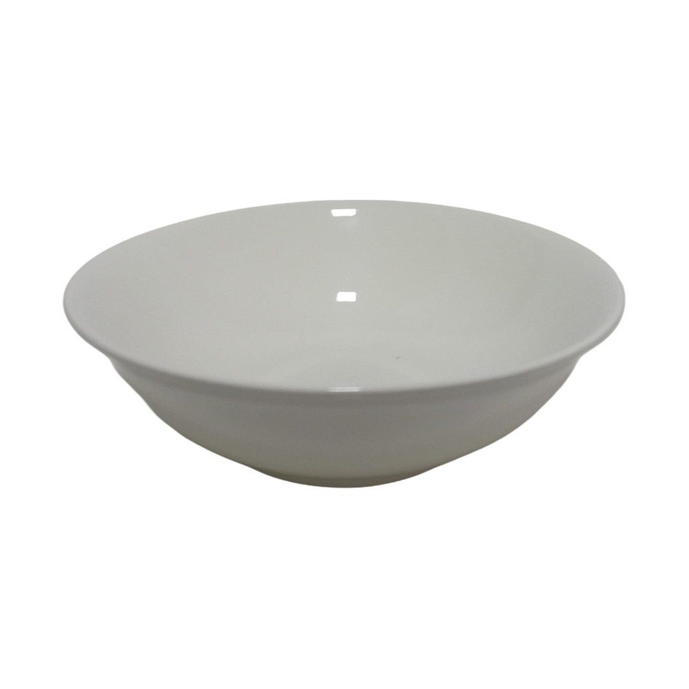 White Ceramic Salad Bowl 7"