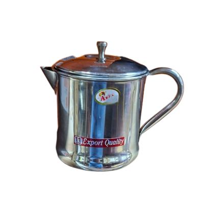 Stainless Steel Lidded Mug With Spout