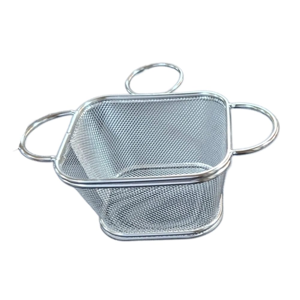 Stainless Steel Chip Serving Basket, Large