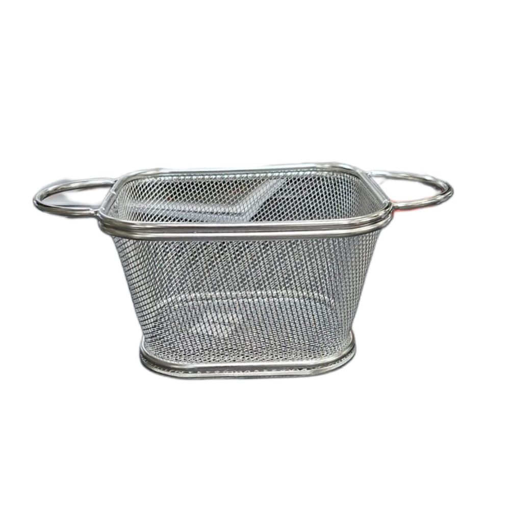 Small Stainless Steel Chip Serving Basket
