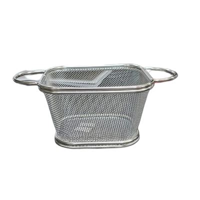 Stainless Steel Chip Serving Basket, Large