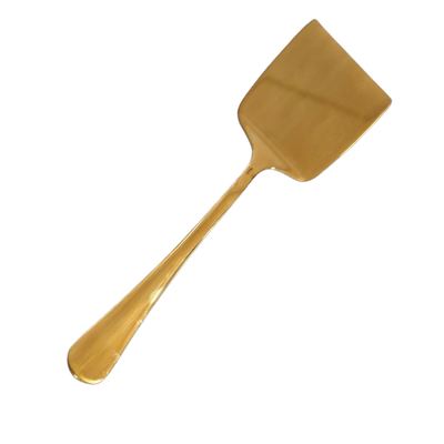 Gold flat serving turner