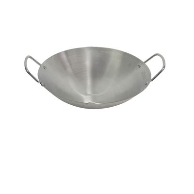 Stainless Steel Double-Handle Wok, 26cm