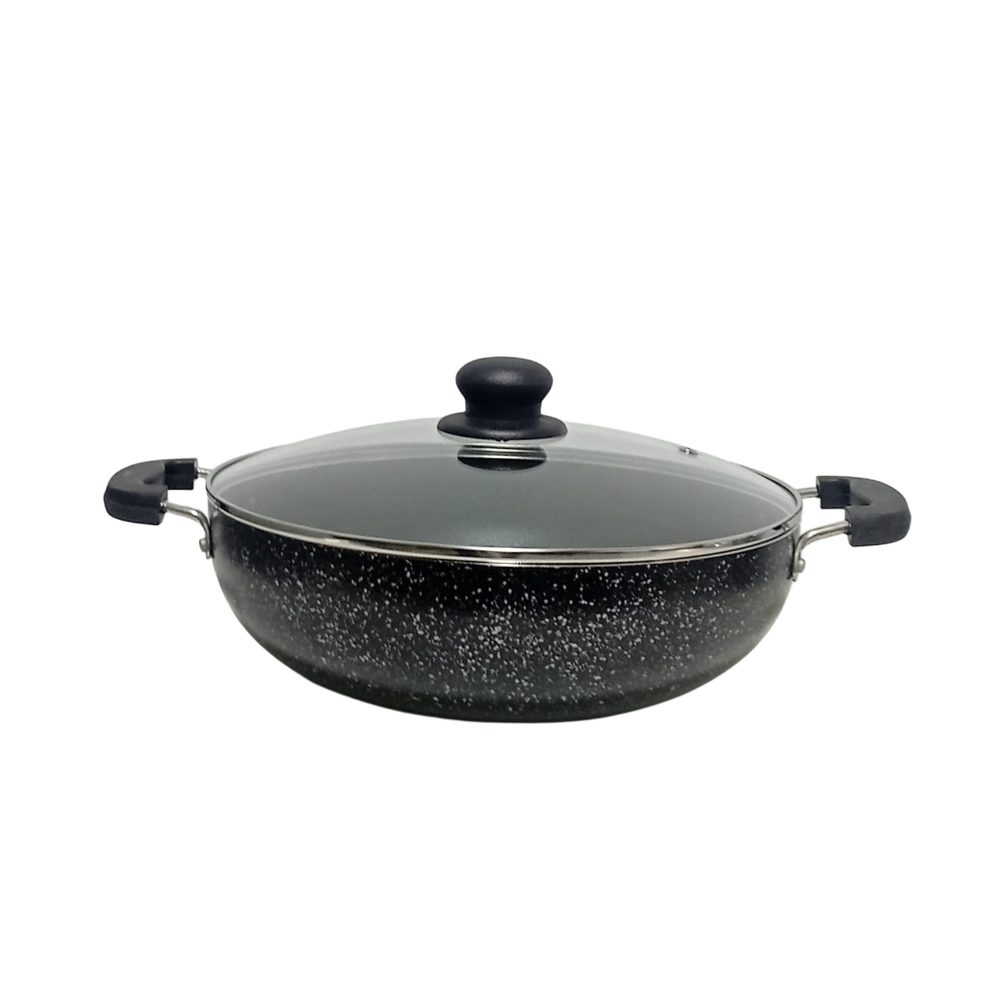 28cm Non-Stick Cooking Pan with Glass Lid