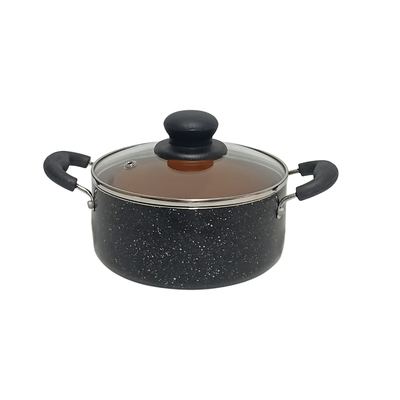 16cm Ceramic Coated Casserole with Glass Lid