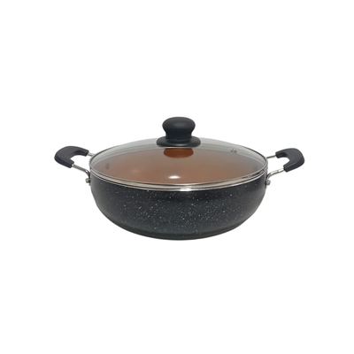 24cm Ceramic Coated Cooking Pan with Lid