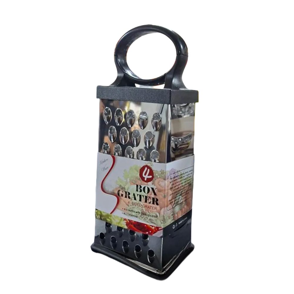 Four-sided stainless steel box grater