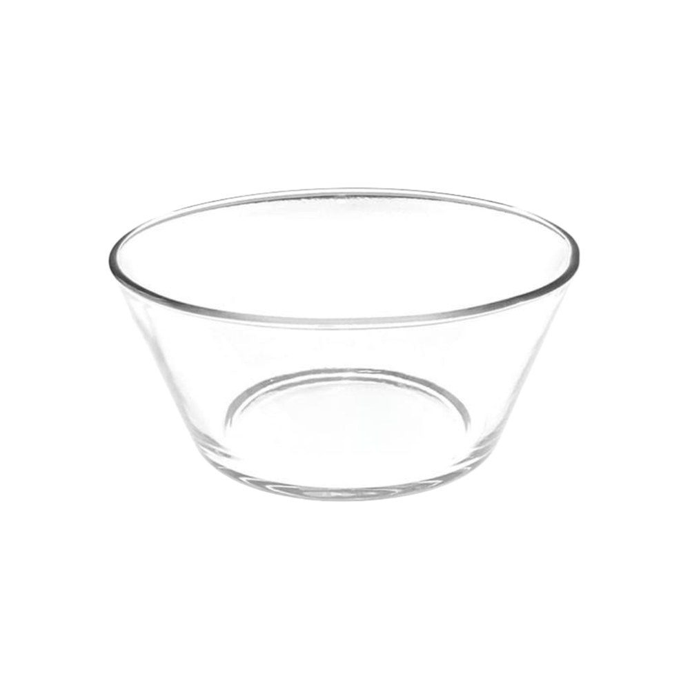 Clear Glass Salad Bowl