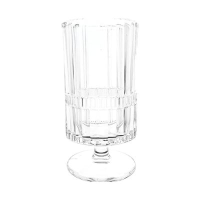Ribbed footed water goblet, 300ml