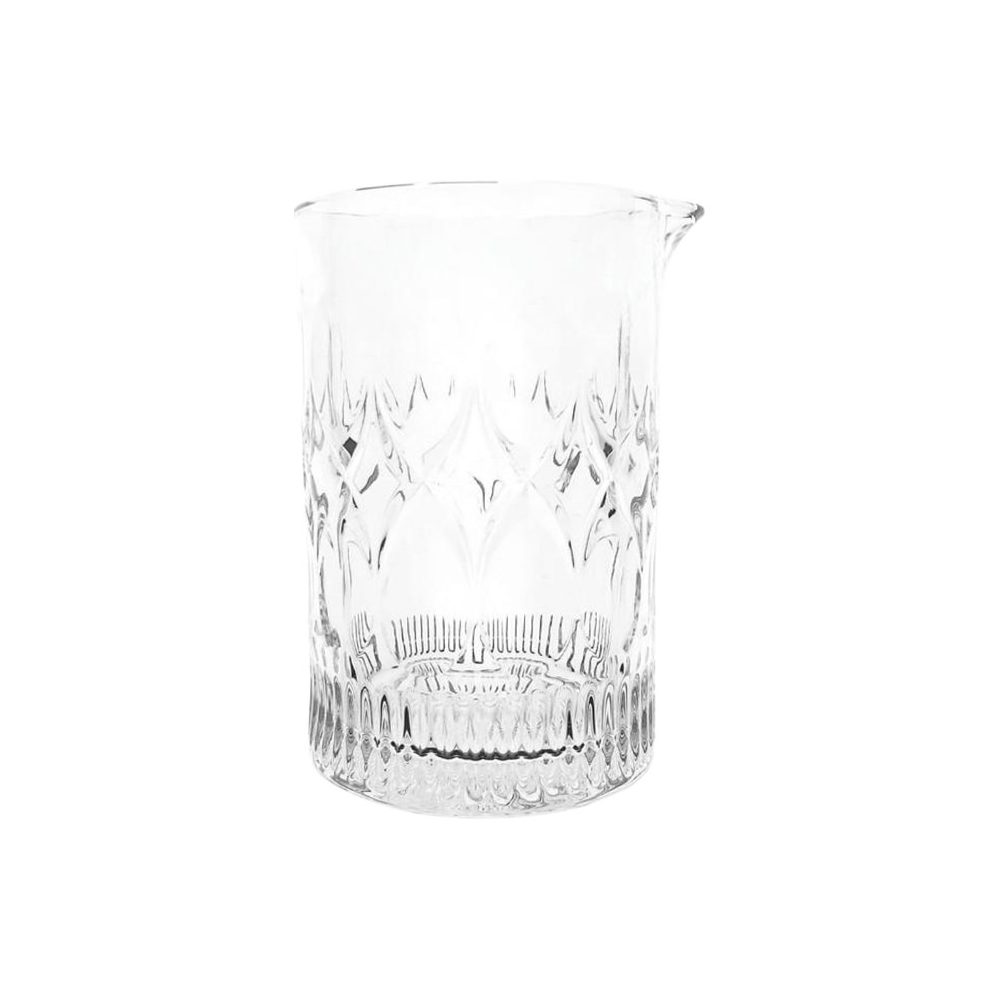 Cut-pattern glass cocktail mixing glass