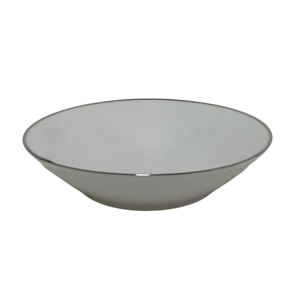 Silver-rim porcelain fruit saucer