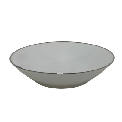 Silver-rim porcelain fruit saucer