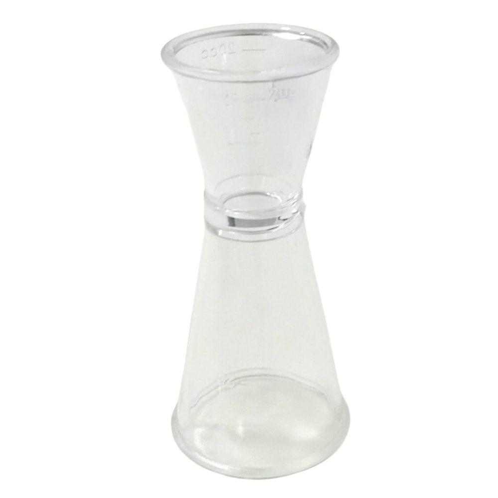 Clear Plastic Double Cocktail Jigger