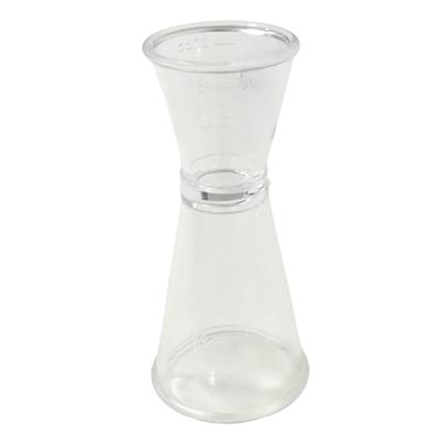 Clear Plastic Double Cocktail Jigger
