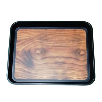 Wood-grain anti-slip serving tray
