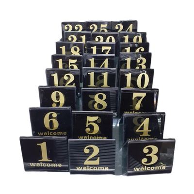 Acrylic Table Number Stand, Black