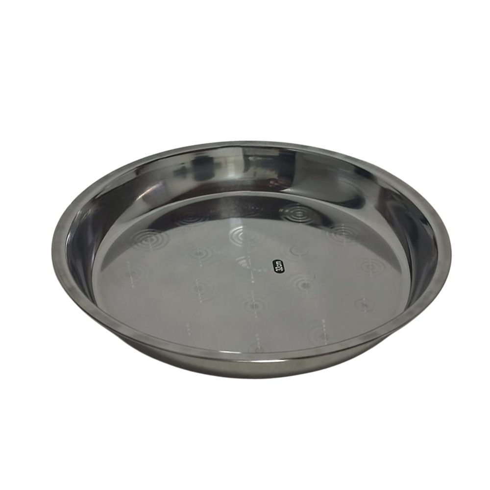 Stainless Steel Rice Plate, 32cm