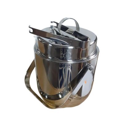 Double-wall stainless steel ice bucket