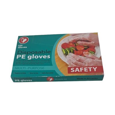 Disposable PE Gloves, 100 Pack