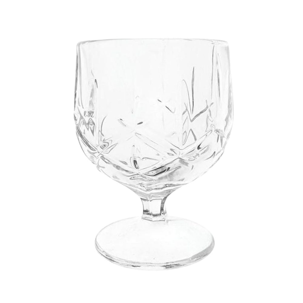 Cut-pattern brandy balloon glasses, 220ml