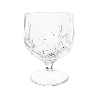Cut-pattern brandy balloon glasses, 220ml