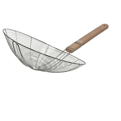 Wire Spider Strainer, Wooden Handle