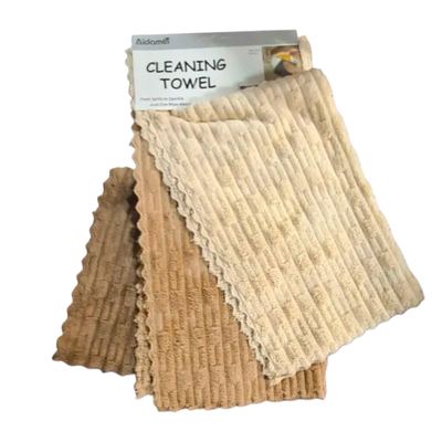 Ribbed Kitchen Cleaning Towels, 3 Pack