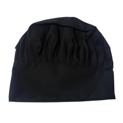 Black Pleated Chef Hat