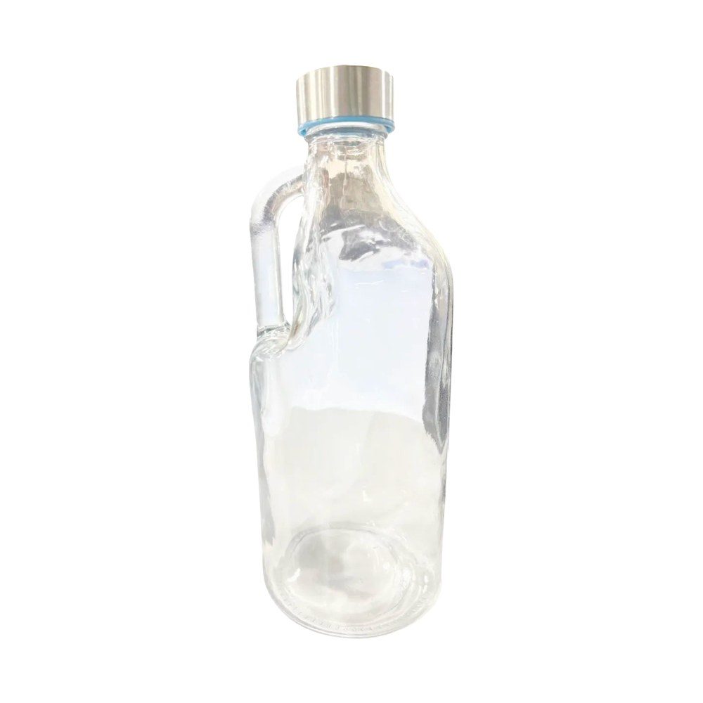 Glass Water Bottle With Handle, 1.1L