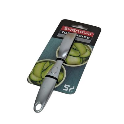 Stainless steel straight vegetable peeler