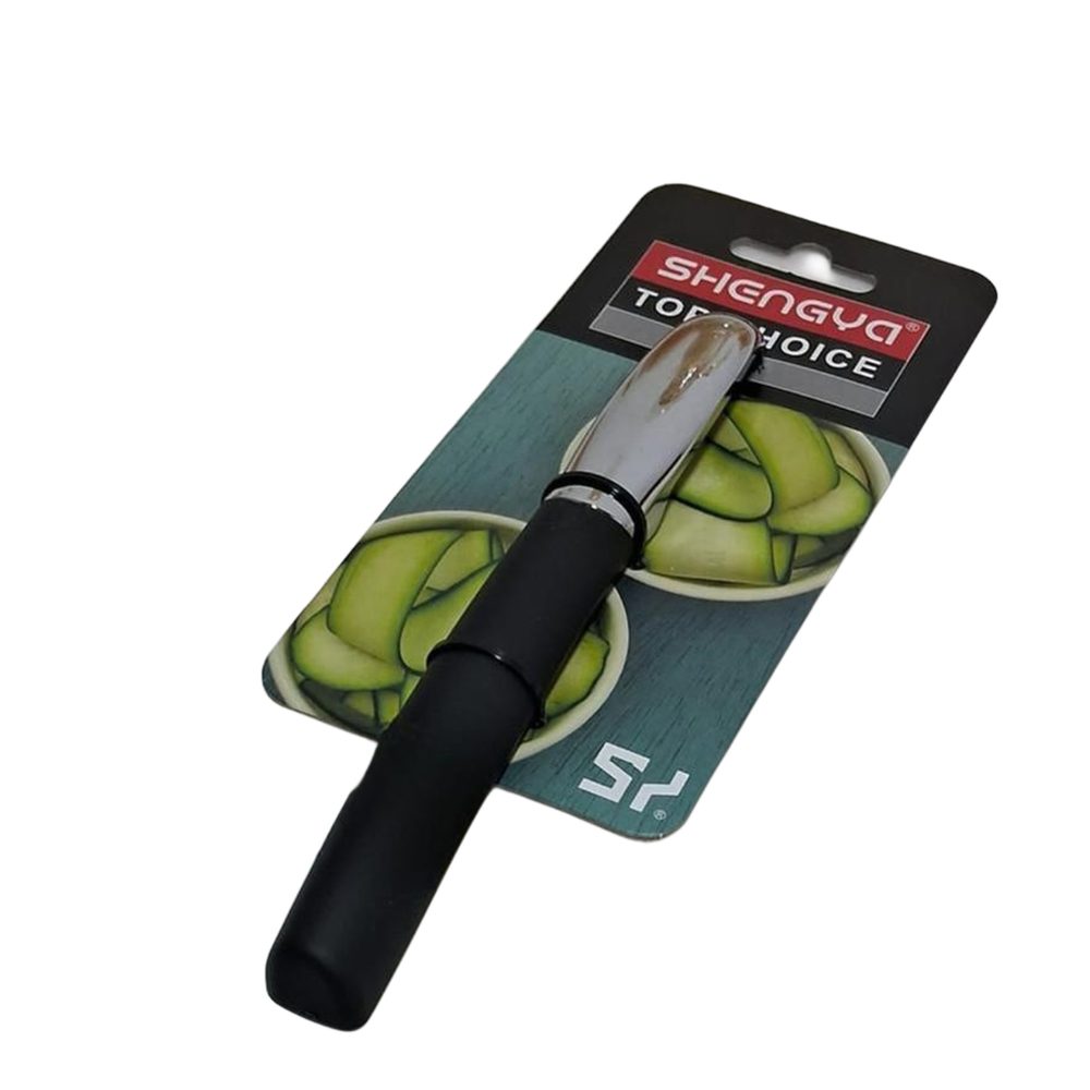 Straight stainless steel hand peeler
