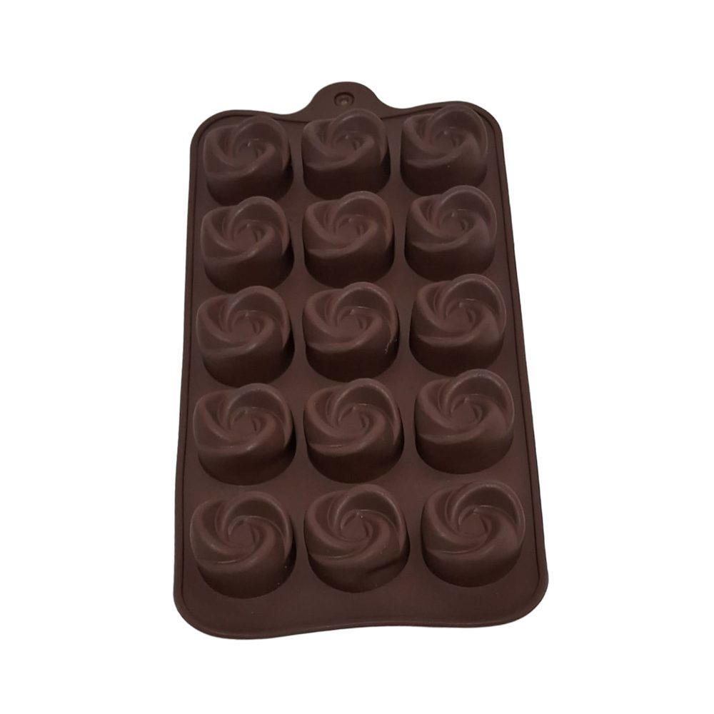 Silicone Rose Swirl Chocolate Mould