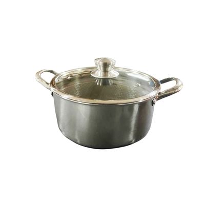 Stainless Steel Casserole Pot 30cm with Glass Lid