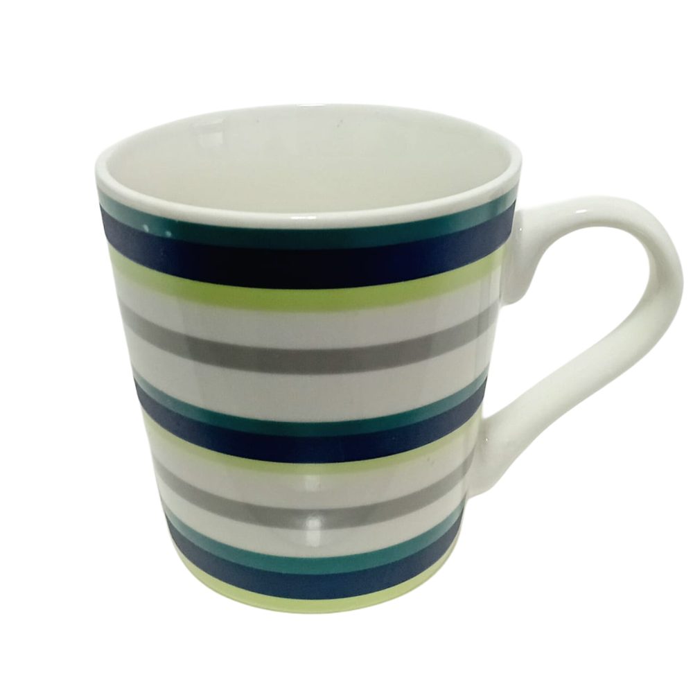 Striped Ceramic Mug, 7oz