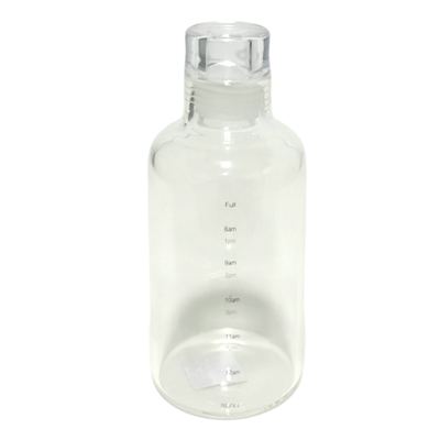 Glass Water Bottle With Time Markings