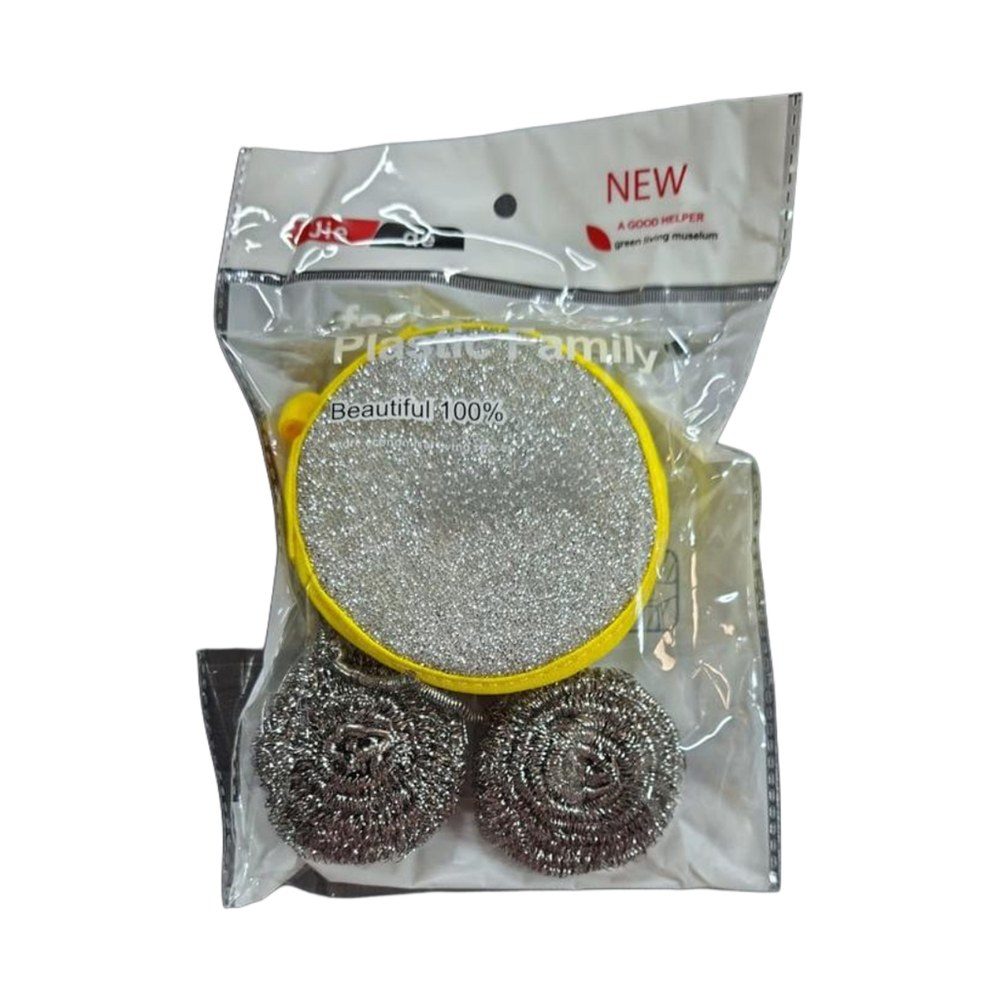 Steel wool scourer pack