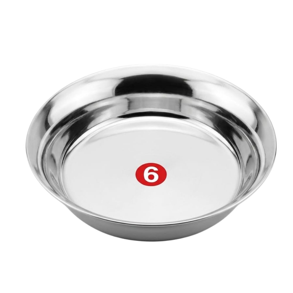 Stainless steel pudding bowl, 6"