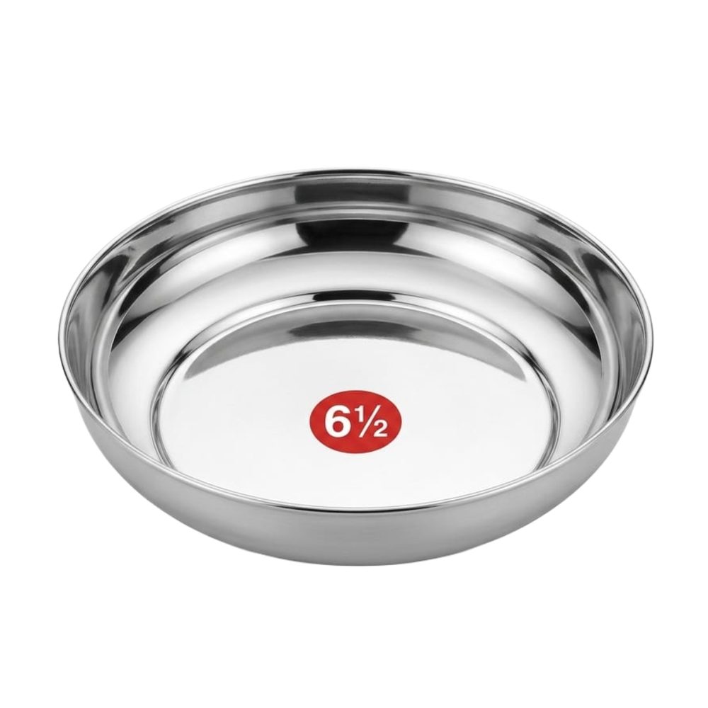 Stainless Steel Shallow Pudding Bowl