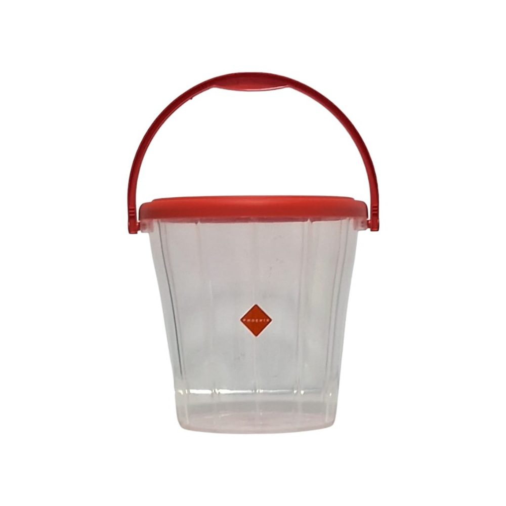 Clear Plastic Bucket with Lid, 5L