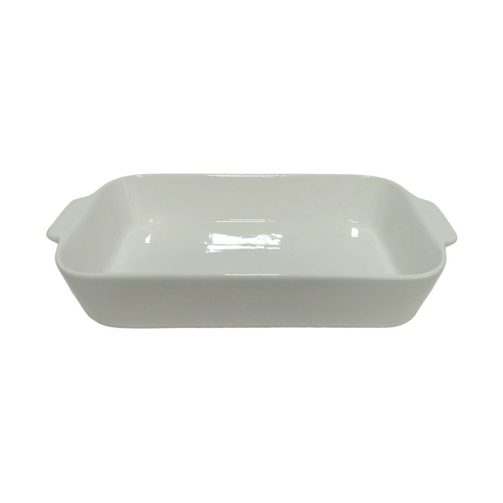 White Ceramic Rectangular Baking Dish