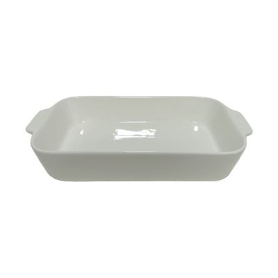 White Ceramic Rectangular Baking Dish
