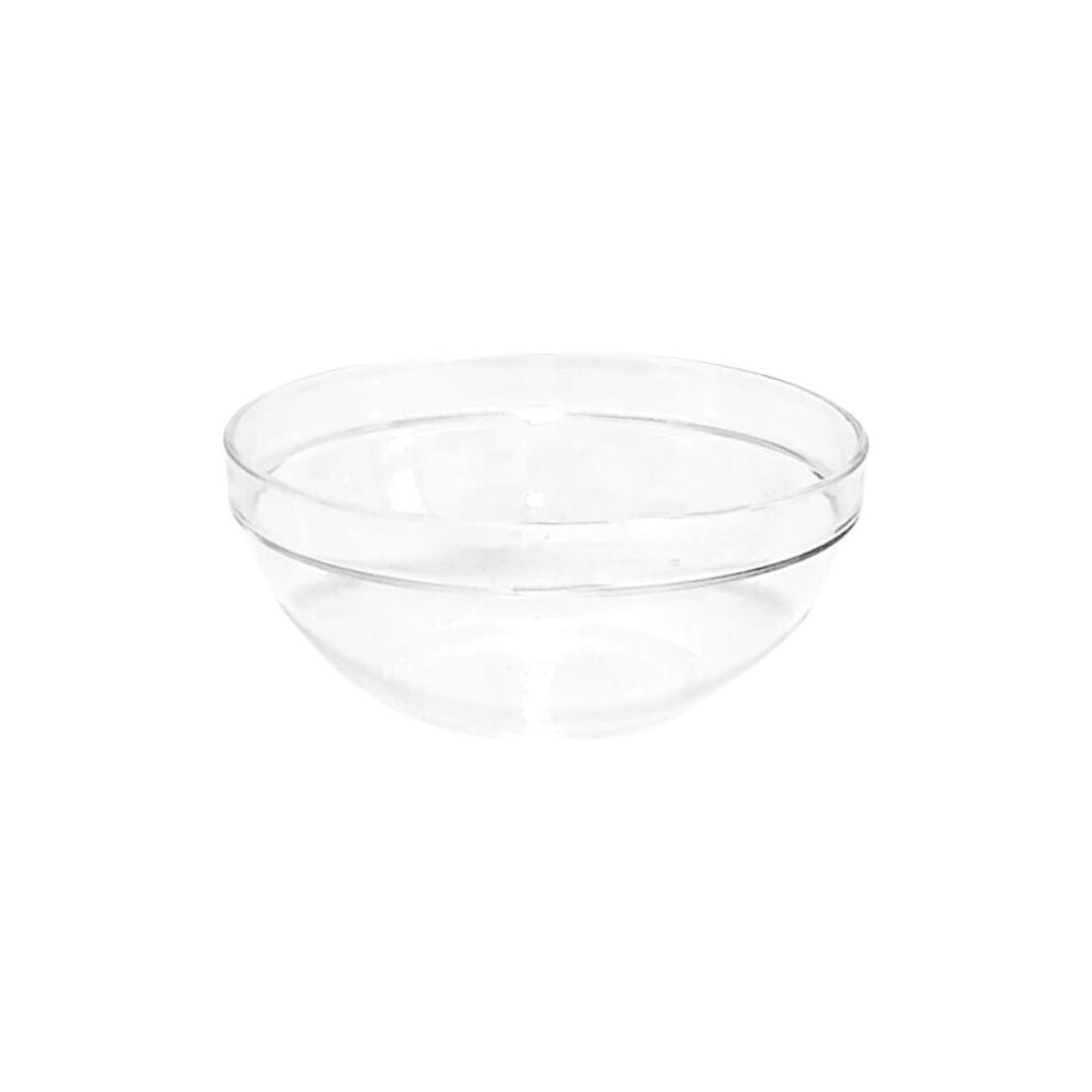 Clear polycarbonate salad bowl