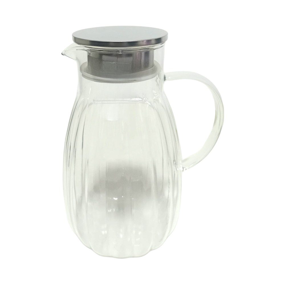 Glass Water Jug with Steel Lid, 1.8L